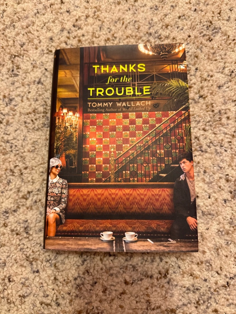 Thanks for the Trouble Book Cover Art Print - Yellow & Brown